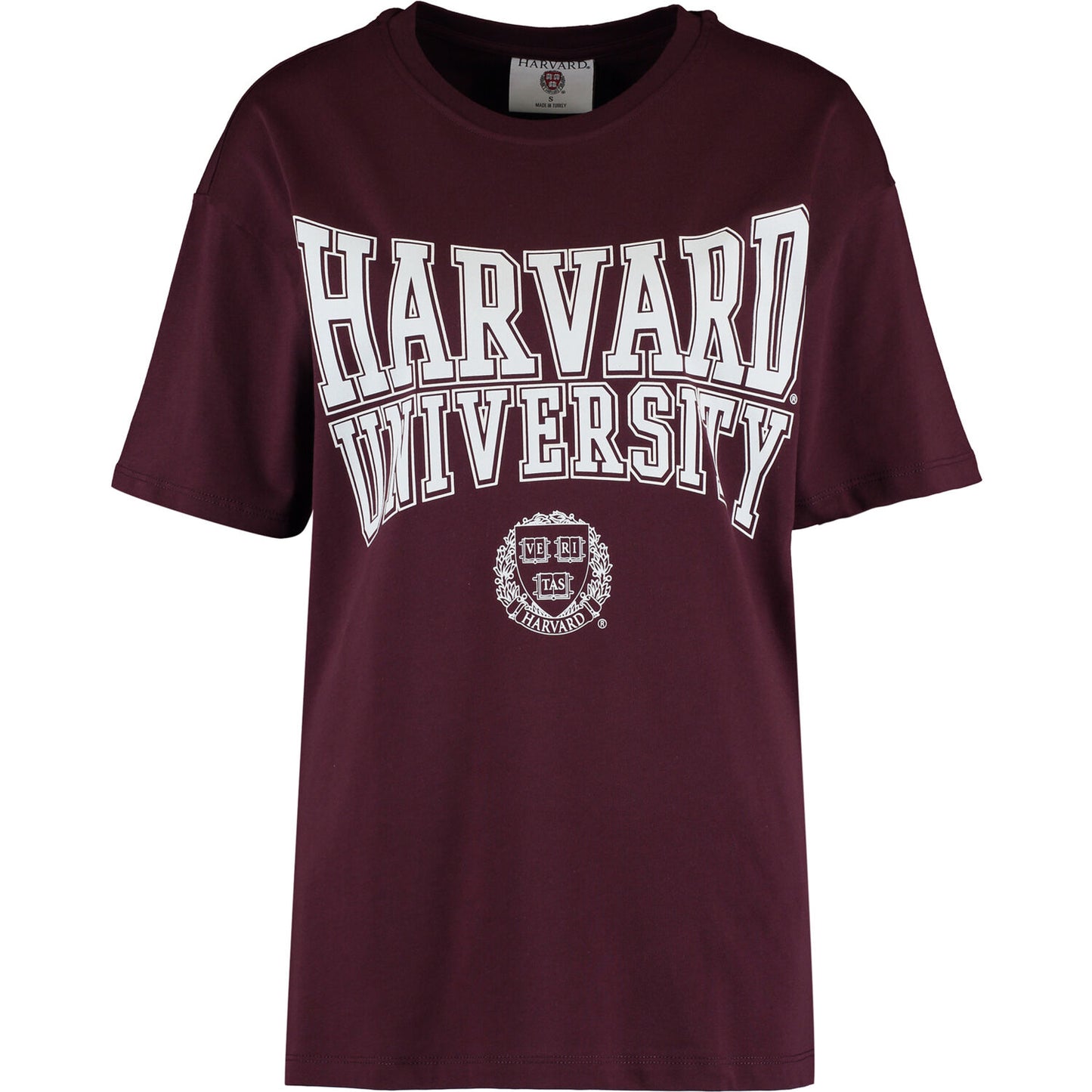Harvard - Concaved Logo Womens Boyfriend Tee