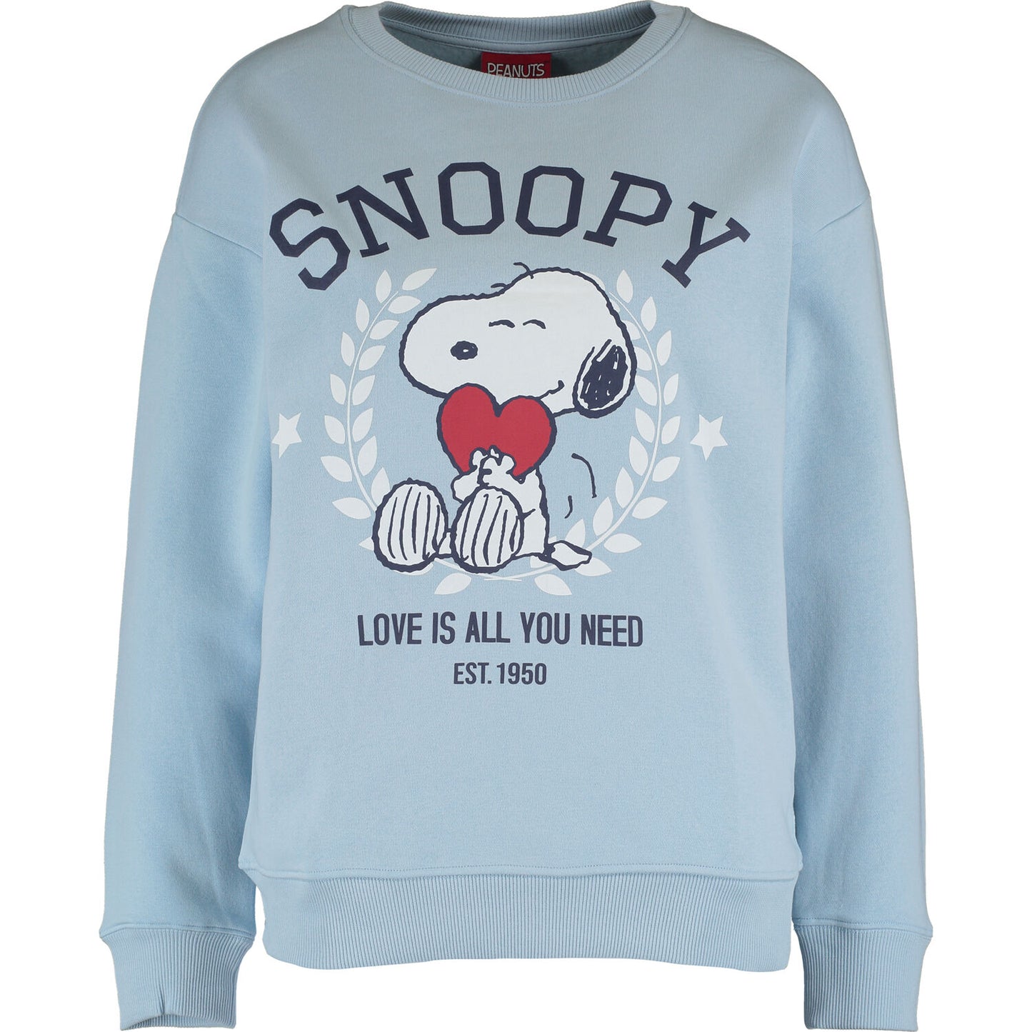 PEANUTS - LOVE IS ALL YOU NEED BE KIND CREW SWEAT AW21
