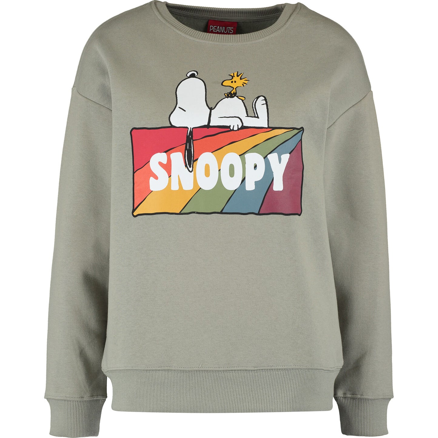 PEANUTS - RAINBOW SNOOPY BLOCK CREW SWEAT AW21