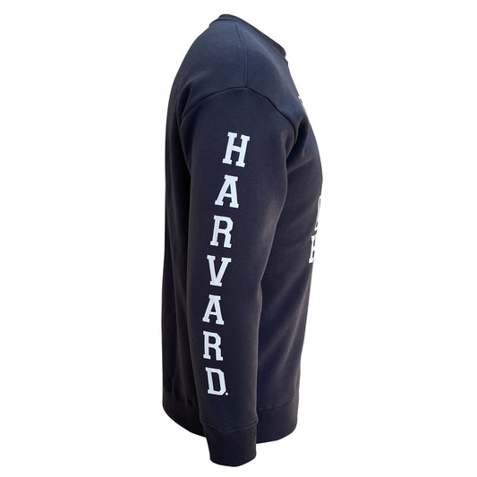 Harvard - Logo & Sleeve print Womens Boyfriend Crew Sweat