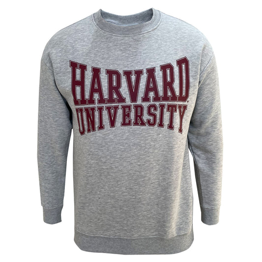 Harvard - Concaved Logo Womens Boyfriend Crew Sweat