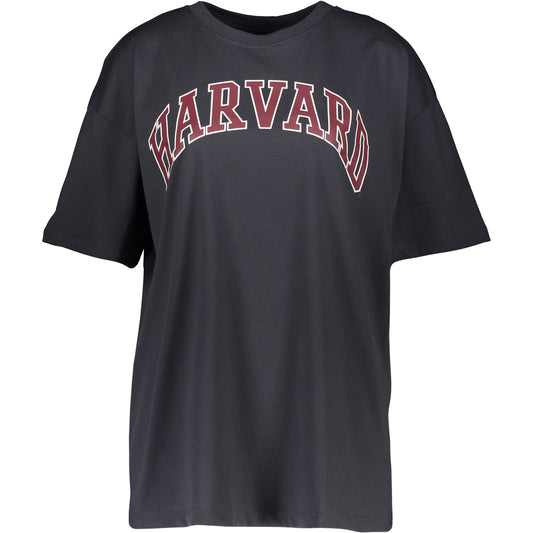 Harvard - Curved Logo Womens Boyfriend Tee