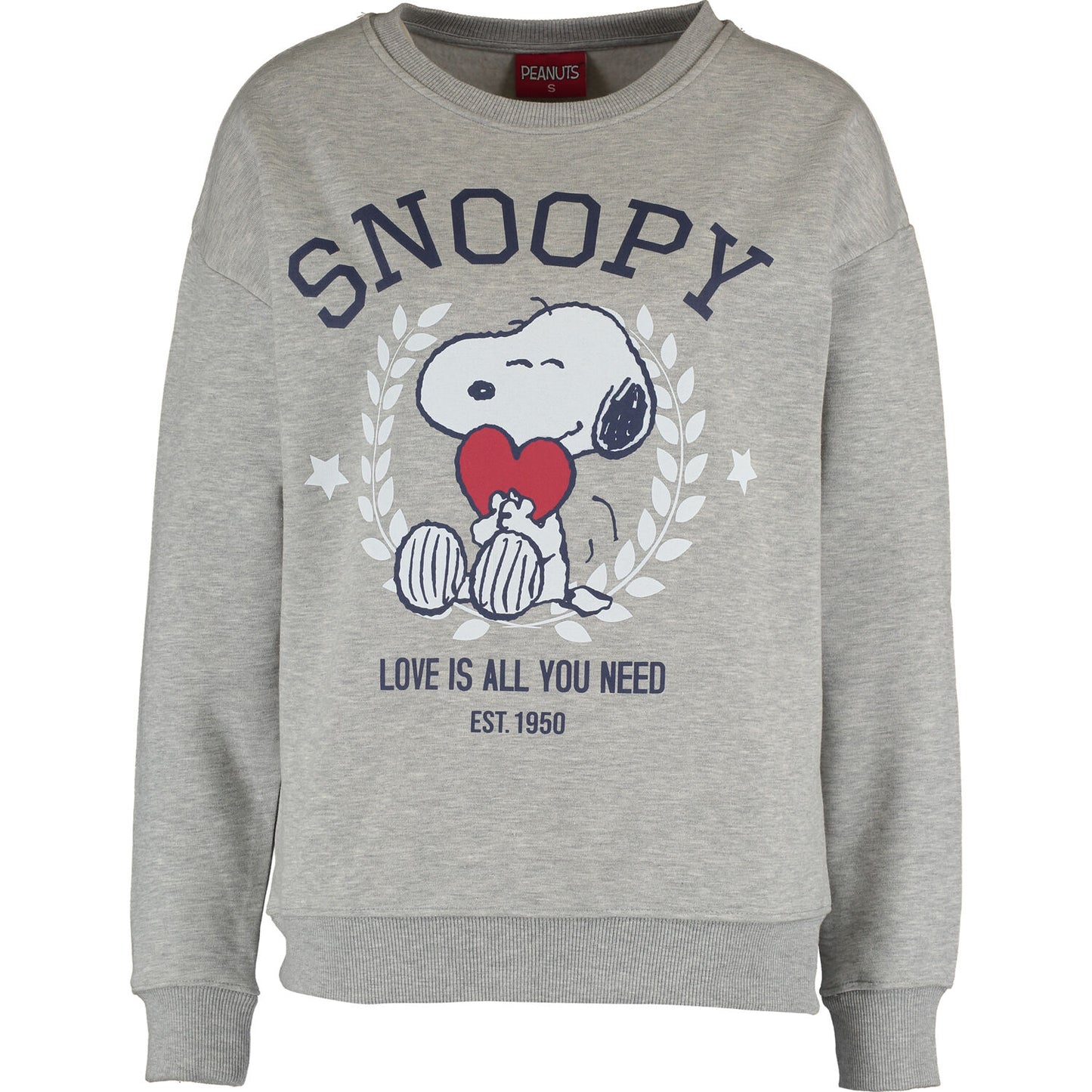 PEANUTS - LOVE IS ALL YOU NEED BE KIND CREW SWEAT AW21