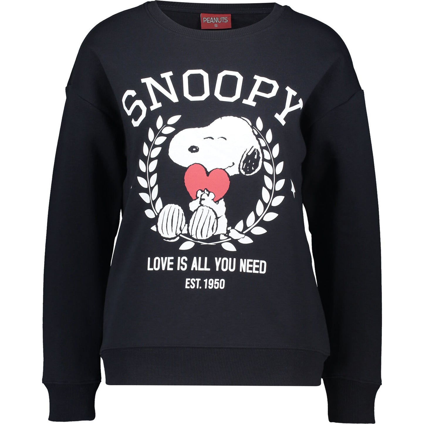 PEANUTS - LOVE IS ALL YOU NEED BE KIND CREW SWEAT AW21