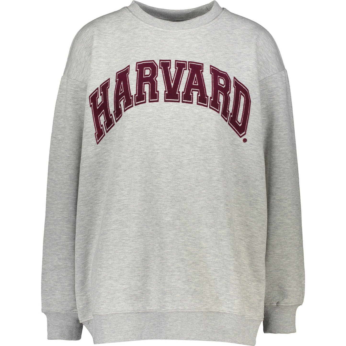 Harvard - Curved Logo Womens Boyfriend Crew Sweat