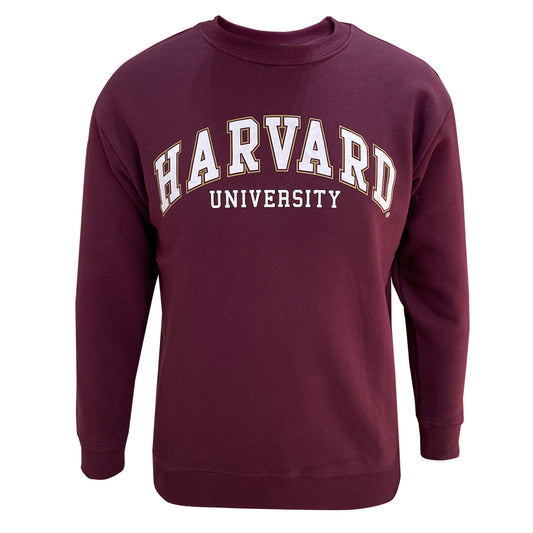 Harvard - University Curved logo Womens Boyfriend Crew Sweat