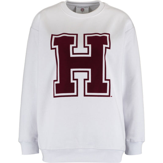 Harvard - H Logo Womens Boyfriend Crew Sweat