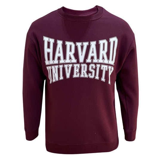 Harvard - Concaved Logo Womens Boyfriend Crew Sweat