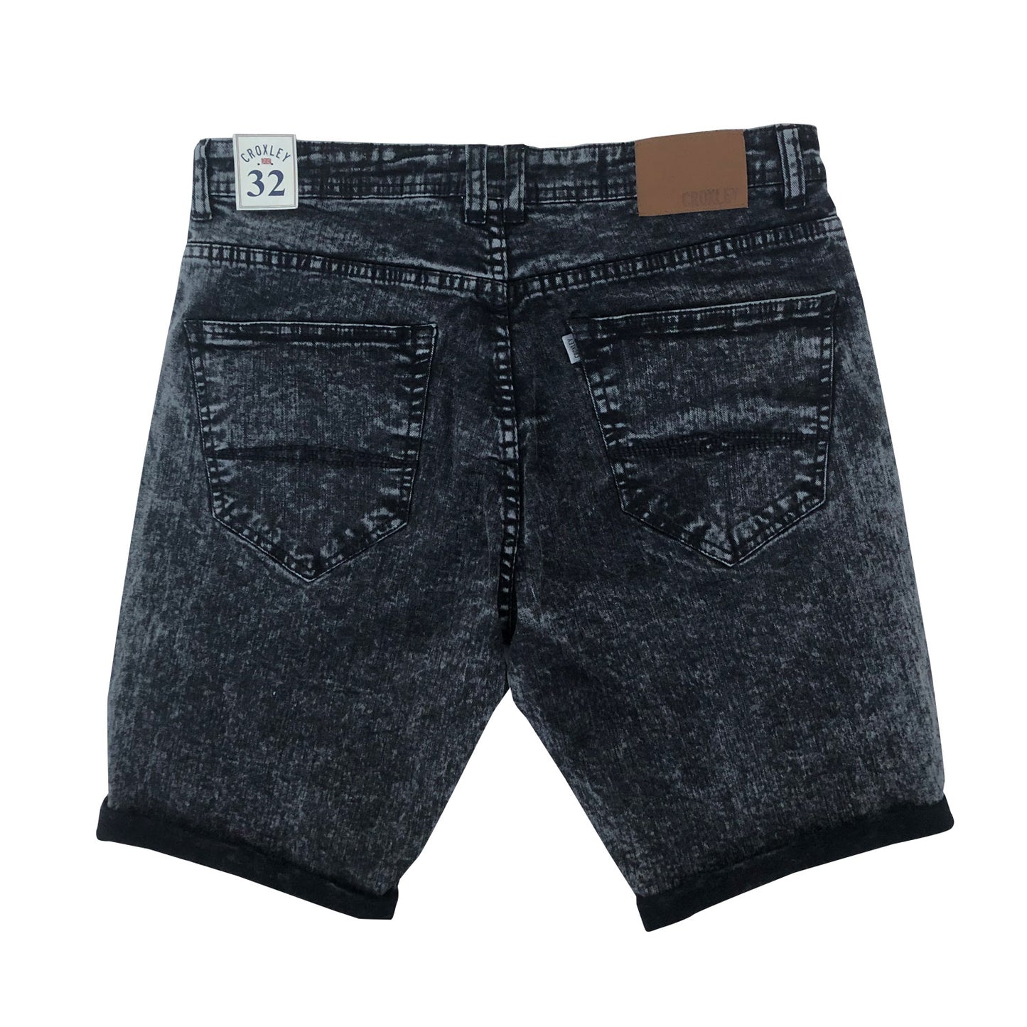 Croxley - Slim Fit Cotton Bull Jean Shorts - LabelledUp.com