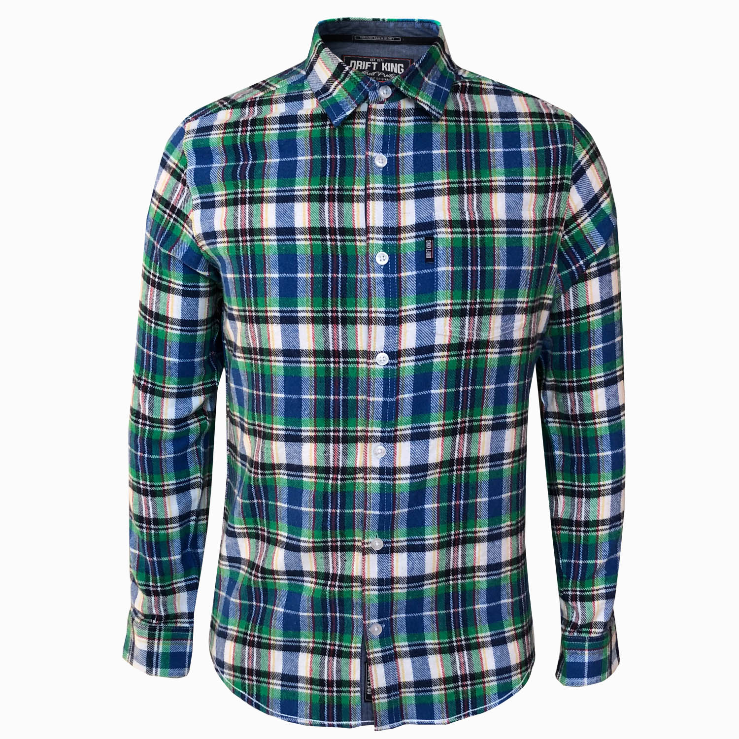DRIFT KING - FLANNEL SHIRT - LabelledUp.com