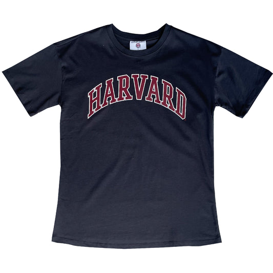 Harvard - Curved Logo Womens Boyfriend Tee