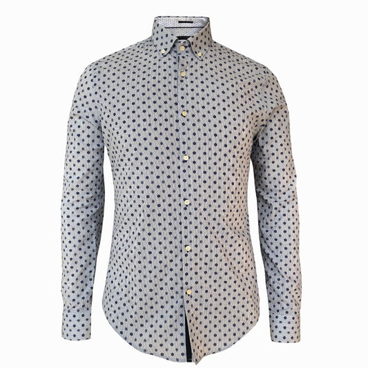 LUXE HOMME SELECT - Premium Oxford Long Sleeve Shirt (Conaught) - LabelledUp.com