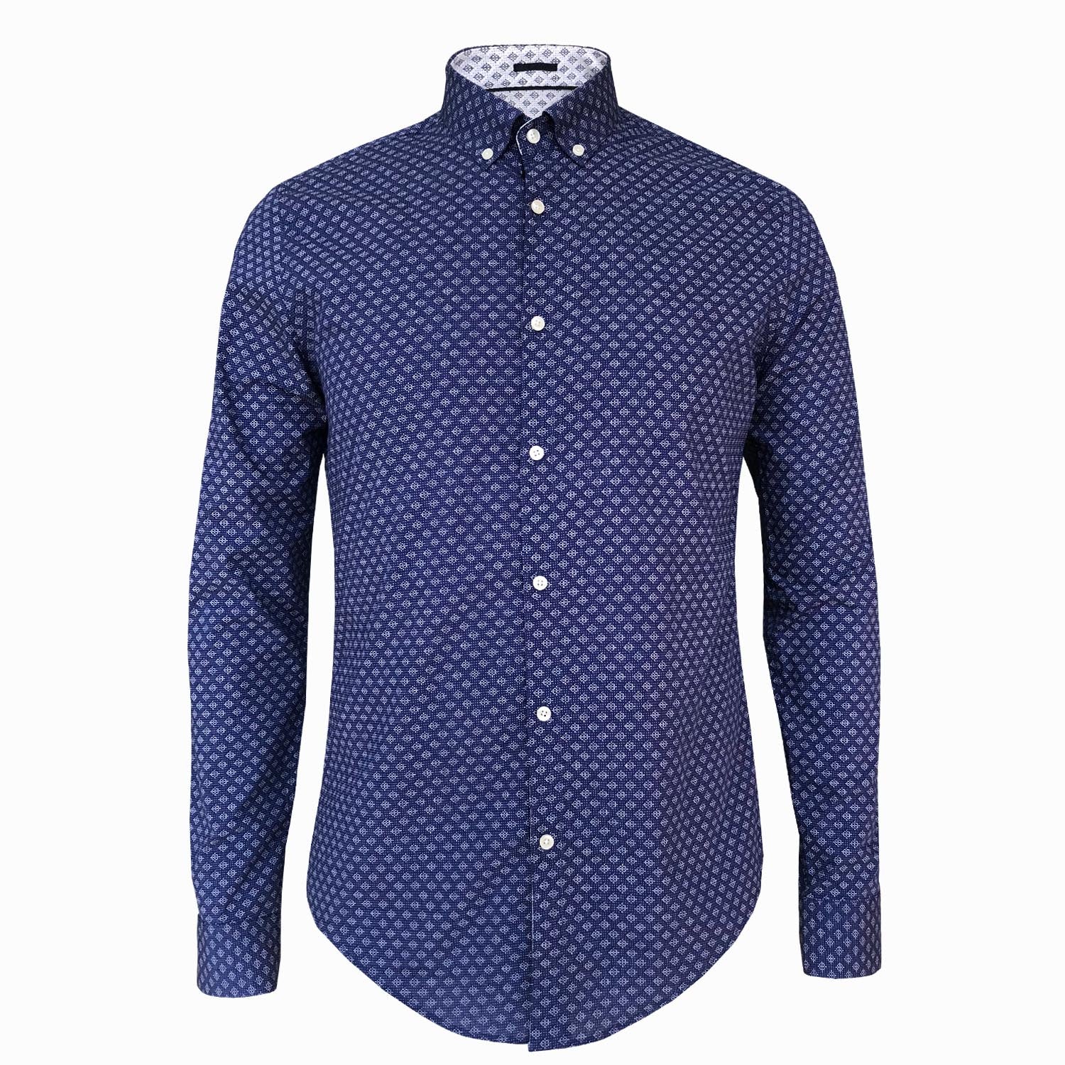 LUXE HOMME SELECT - Premium Oxford Long Sleeve Shirt (Miles) - LabelledUp.com