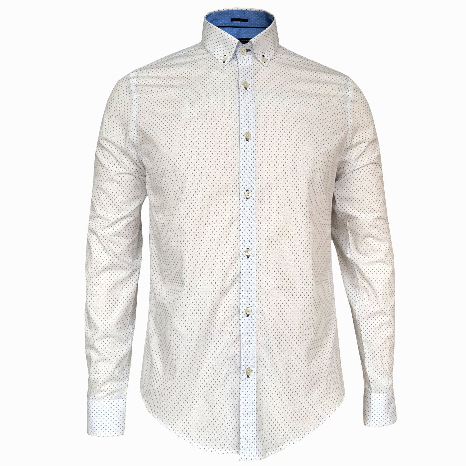 LUXE HOMME SELECT - Premium Oxford Long Sleeve Shirt (Edwin) - LabelledUp.com