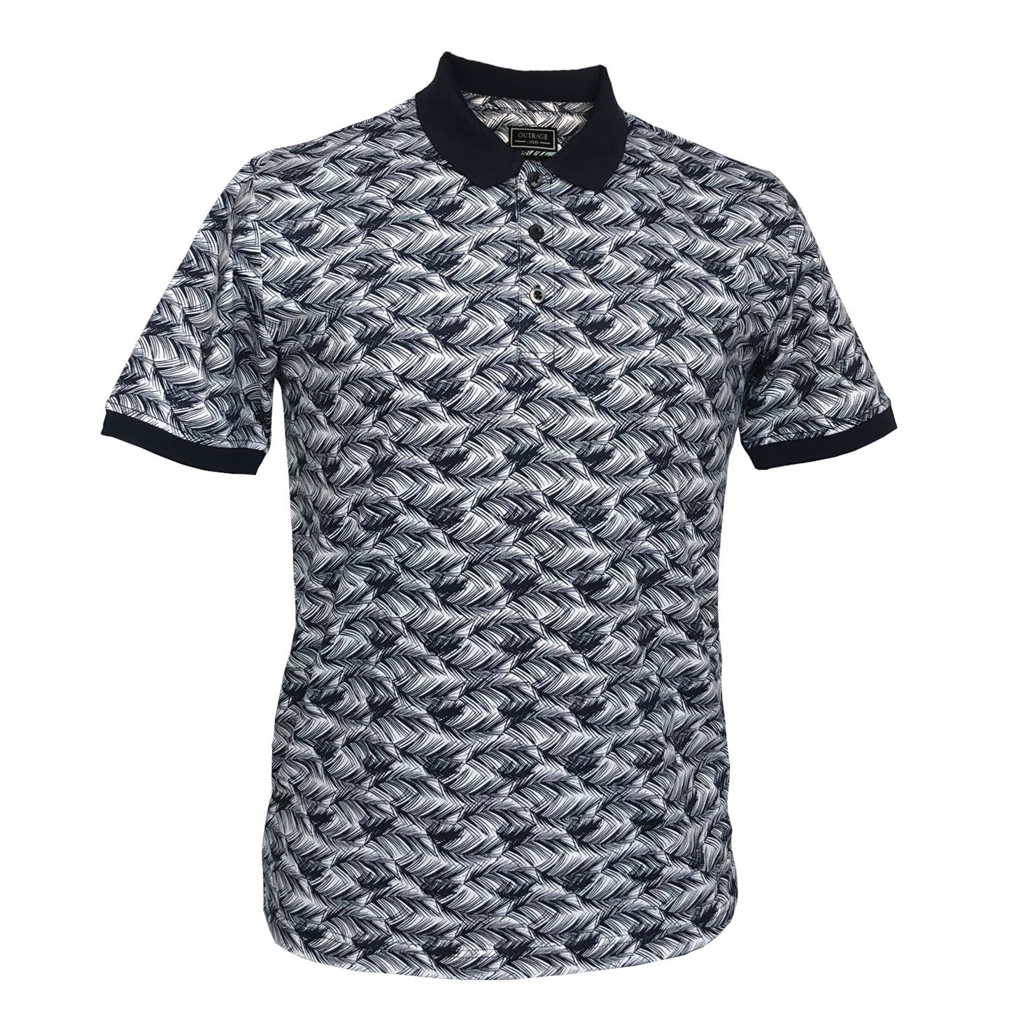 Outrage - All Over Print FEATHER PRINT Polo - LabelledUp.com