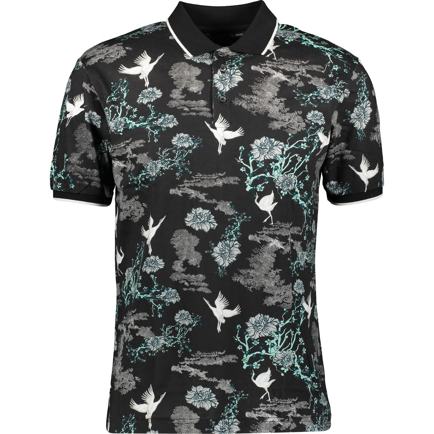 Outrage - All Over Print SWAN Polo - LabelledUp.com