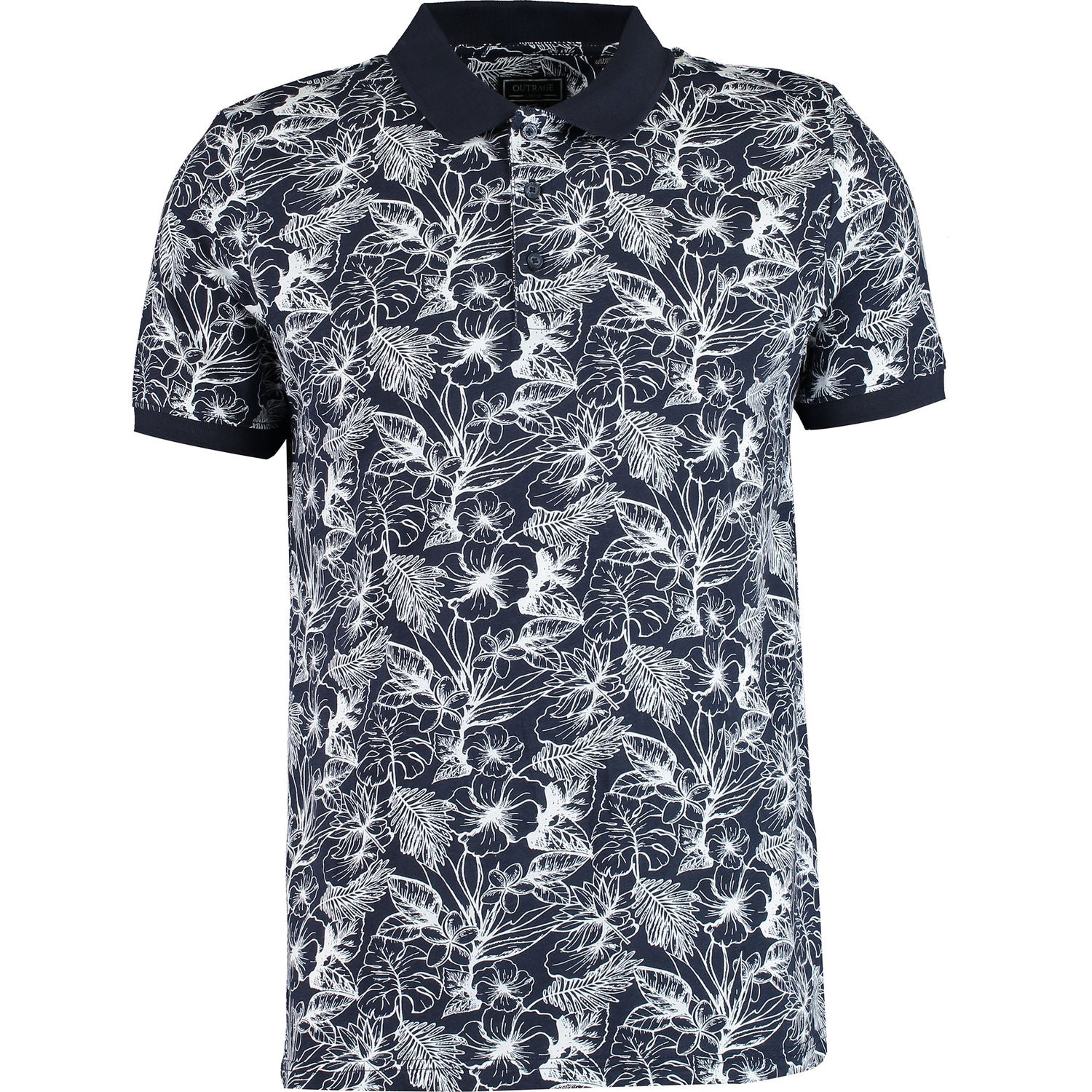 Outrage - All Over Print BRAD Polo - LabelledUp.com