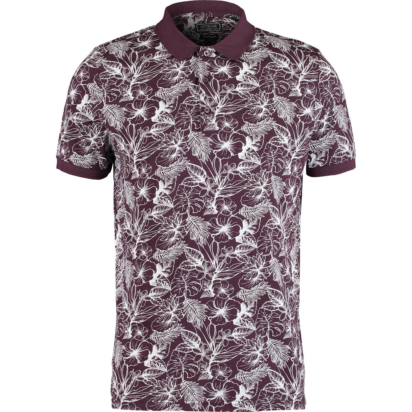 Outrage - All Over Print BRAD Polo - LabelledUp.com