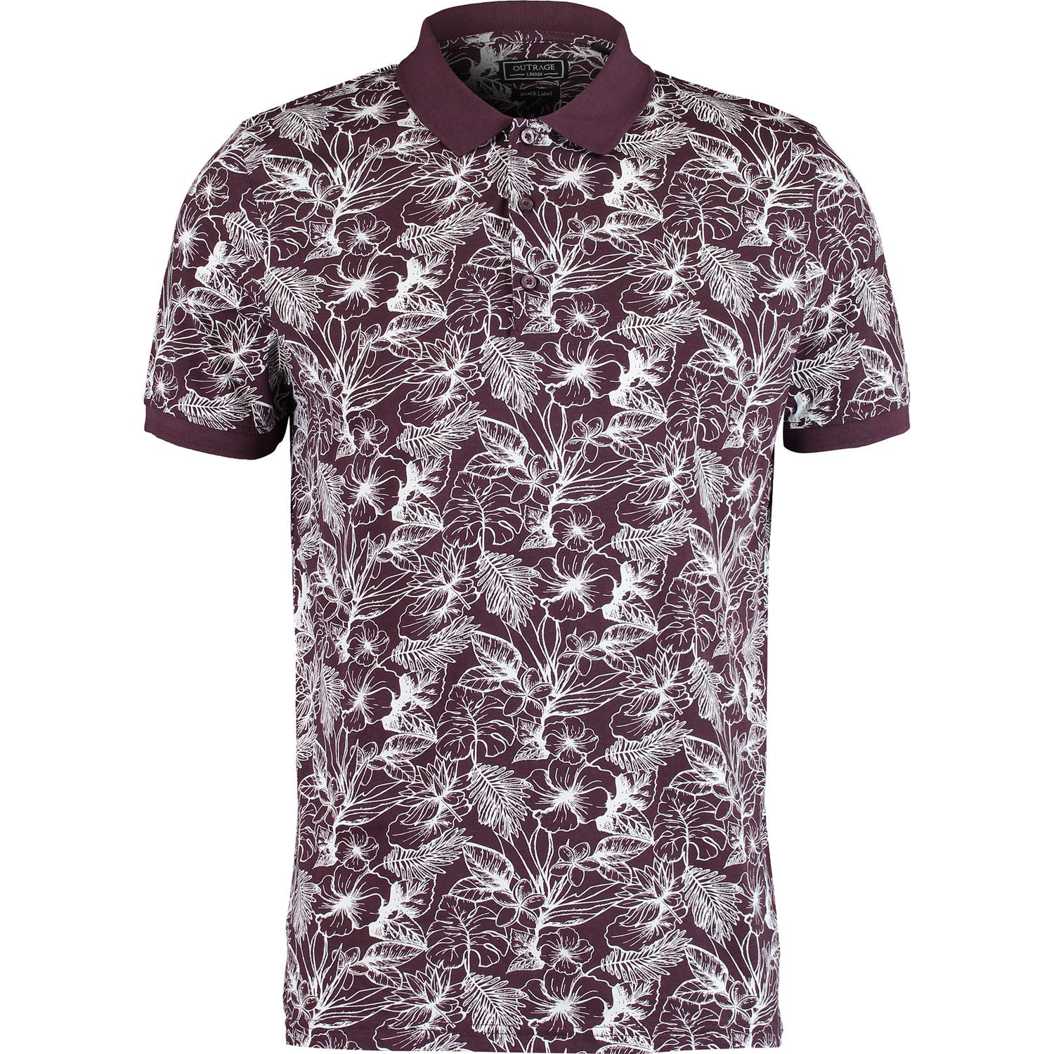 Outrage - All Over Print BRAD Polo - LabelledUp.com