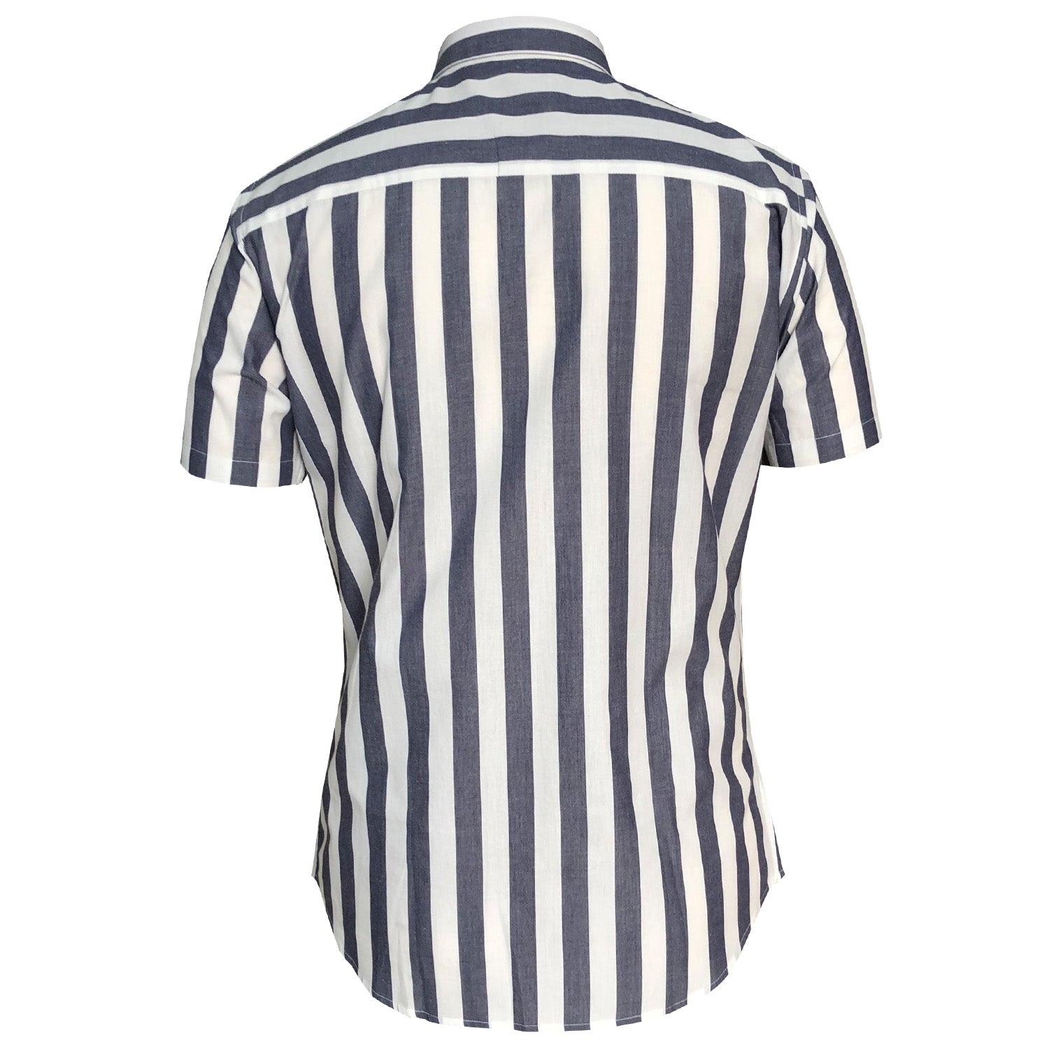 Outrage - Large Stripe Short Sleeve Shirt - LabelledUp.com