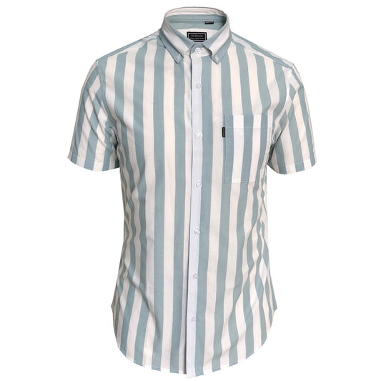 Outrage - Large Stripe Short Sleeve Shirt - LabelledUp.com