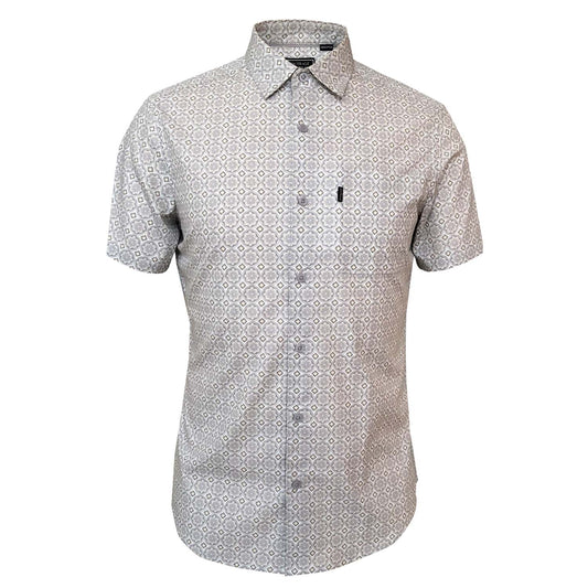 Outrage - Geo Tile Short Sleeve Shirt - LabelledUp.com