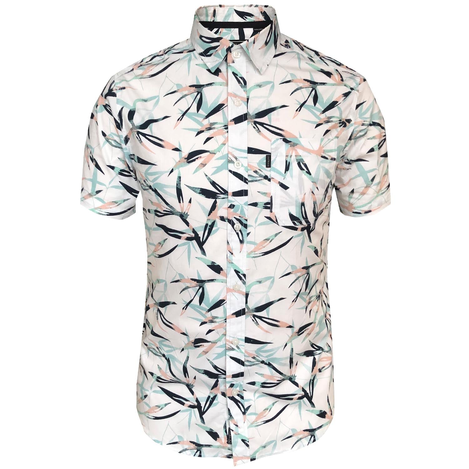 Outrage - Bamboo Print Short Sleeve Shirt - LabelledUp.com