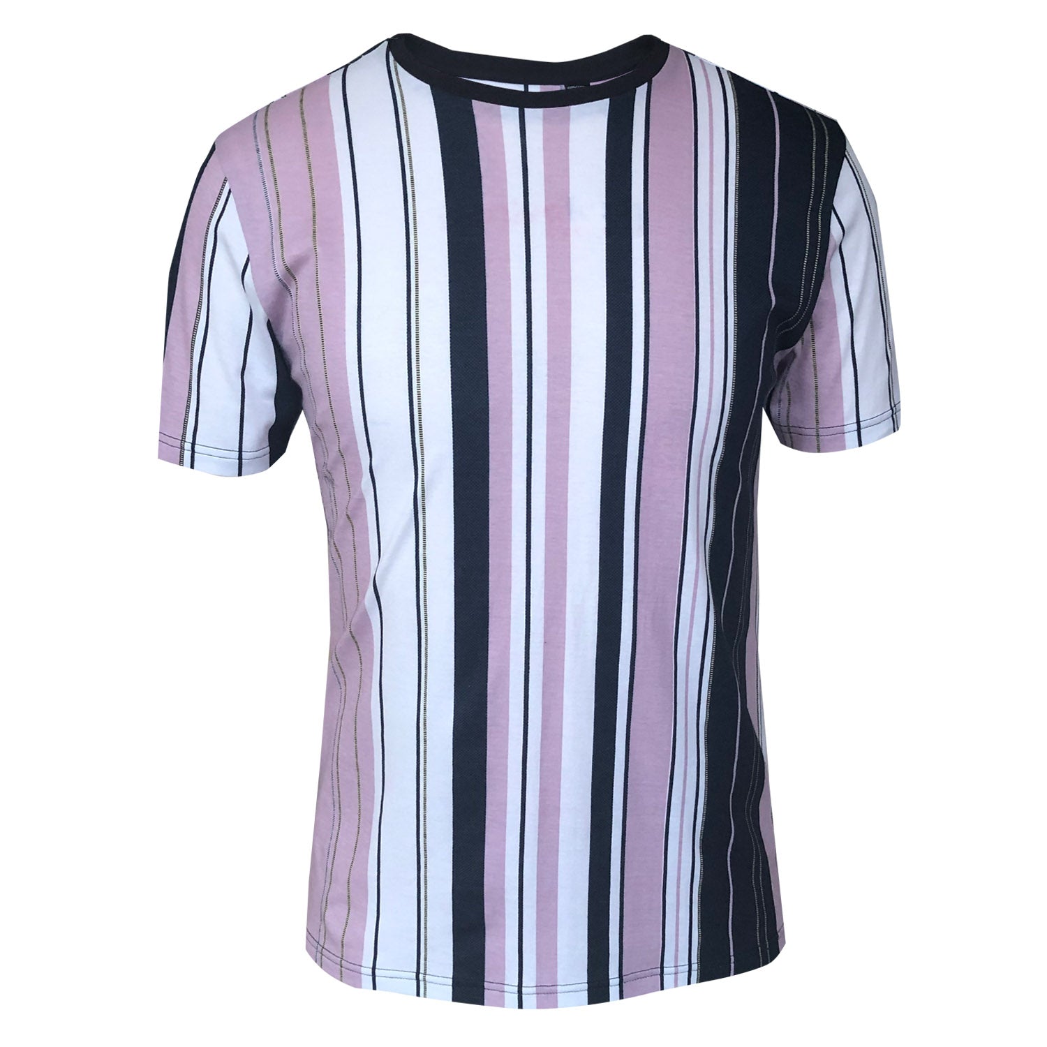 Outrage - All Over Print AZTECO PRINTED STRIPE T-Shirt - LabelledUp.com