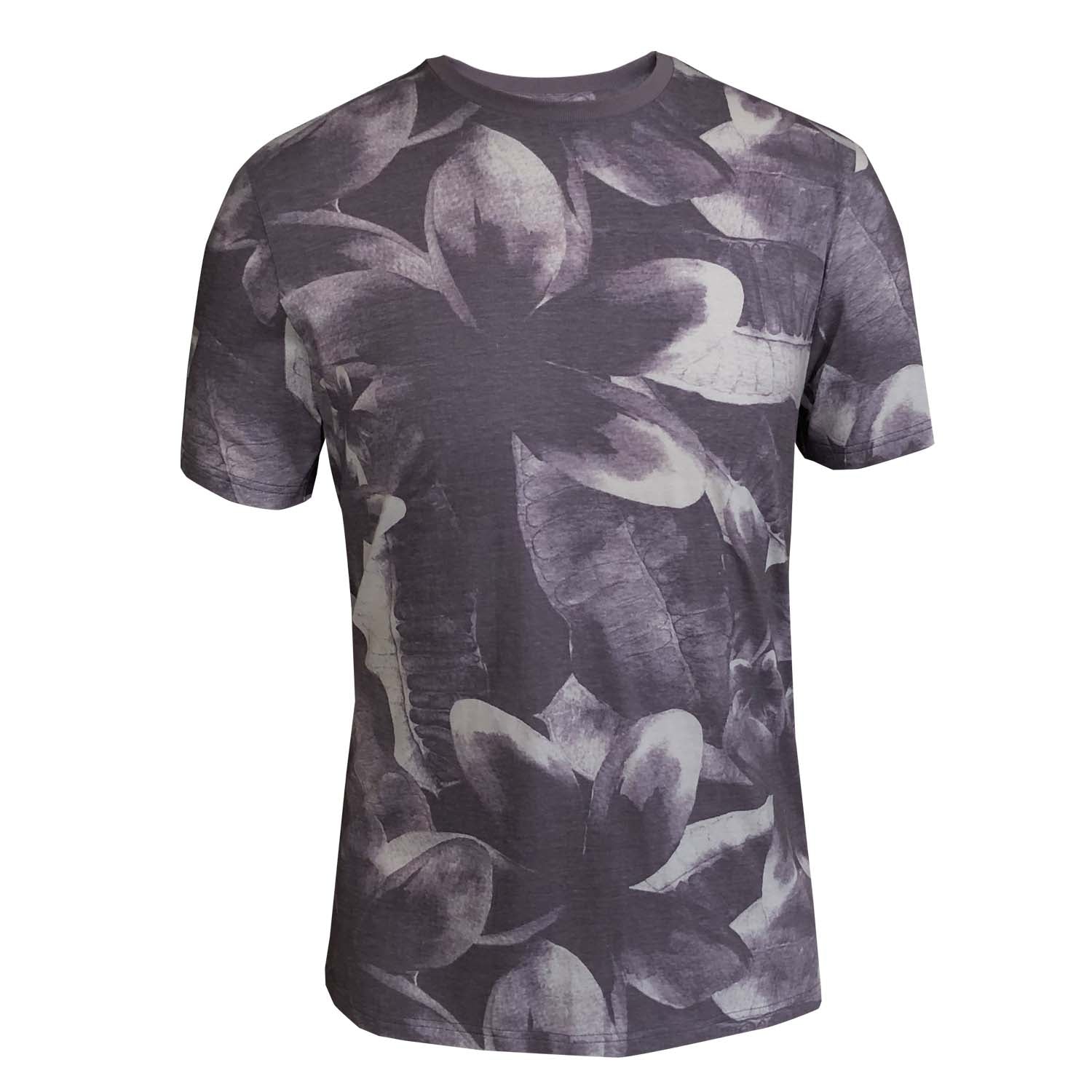 Outrage - All Over Print HIBISCUS WASH T-Shirt - LabelledUp.com