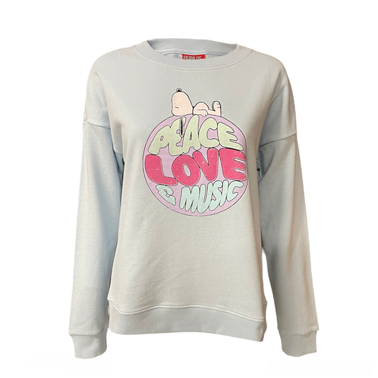 Peanuts - Peace Love & Music Women's Crew Sweat SS21